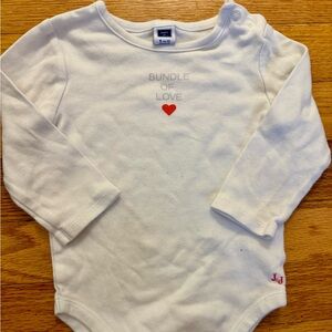 Janie and Jack White and Red Kids Bodysuit